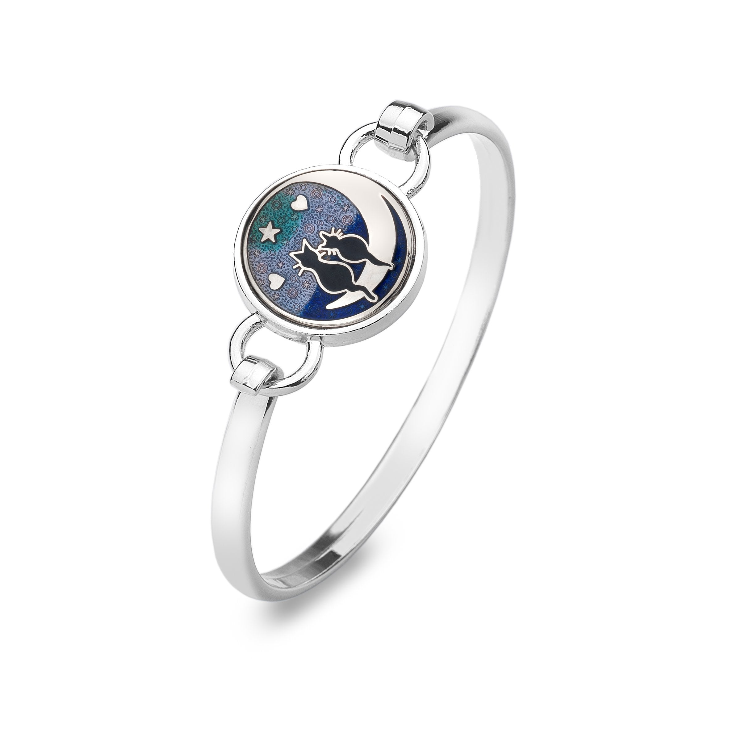 Black Cats on the Moon Bangle